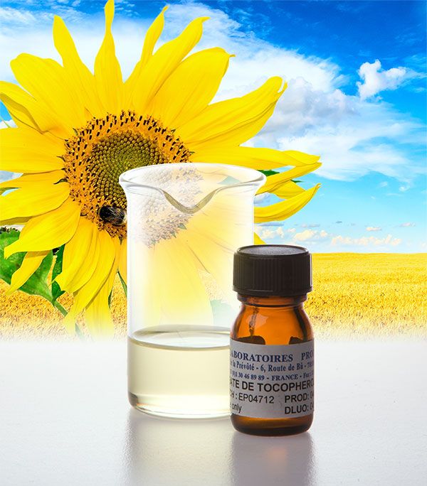 Sunflower tocopheryl linoleate is an ester of linoleic acid and DL-α-tocopherol